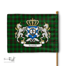 Scottish Orrock Clan Badge Tartan Coat of Arm Garden Flag Clan Badge Tartan Coat of Arm Garden Flag - Tartan Plaid Flags Scottish Plaid Tartan Plaid - ScotsTee - scotstee.com