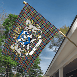 Scottish Stirling Of Cadder-present Chief Clan Badge Tartan Coat of Arm Garden Flag - Tartan Plaid Flags Scottish Plaid Tartan Plaid - ScotsTee - scotstee.com