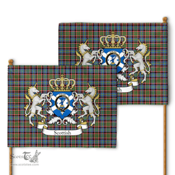 Scottish Stirling Of Cadder-present Chief Clan Badge Tartan Coat of Arm Garden Flag - Tartan Plaid Flags Scottish Plaid Tartan Plaid - ScotsTee - scotstee.com