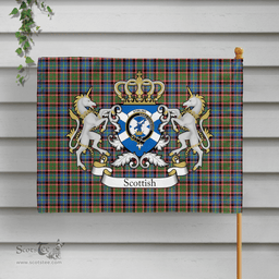 Scottish Stirling Of Cadder-present Chief Clan Badge Tartan Coat of Arm Garden Flag - Tartan Plaid Flags Scottish Plaid Tartan Plaid - ScotsTee - scotstee.com