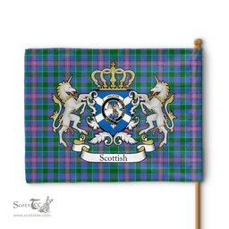 Scottish Ralston Clan Badge Tartan Coat of Arm Garden Flag - Tartan Plaid Flags Scottish Plaid Tartan Plaid - ScotsTee - scotstee.com