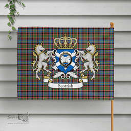 Scottish Norvel Clan Badge Tartan Coat of Arm Garden Flag - Tartan Plaid Flags Scottish Plaid Tartan Plaid - ScotsTee - scotstee.com