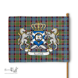 Scottish Glass Clan Badge Tartan Coat of Arm Garden Flag - Tartan Plaid Flags Scottish Plaid Tartan Plaid - ScotsTee - scotstee.com