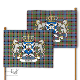 Scottish Glass Clan Badge Tartan Coat of Arm Garden Flag - Tartan Plaid Flags Scottish Plaid Tartan Plaid - ScotsTee - scotstee.com