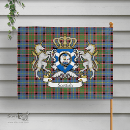 Scottish Glass Clan Badge Tartan Coat of Arm Garden Flag - Tartan Plaid Flags Scottish Plaid Tartan Plaid - ScotsTee - scotstee.com