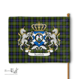 Scottish Ferguson Clan Badge Tartan Coat of Arm Garden Flag - Tartan Plaid Flags Scottish Plaid Tartan Plaid - ScotsTee - scotstee.com