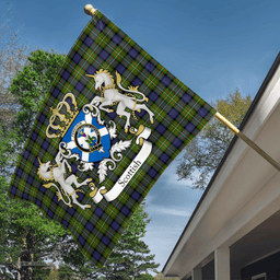 Scottish Ferguson Clan Badge Tartan Coat of Arm Garden Flag - Tartan Plaid Flags Scottish Plaid Tartan Plaid - ScotsTee - scotstee.com