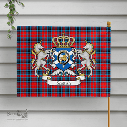Scottish Mactavish Clan Badge Tartan Coat of Arm Garden Flag - Tartan Plaid Flags Scottish Plaid Tartan Plaid - ScotsTee - scotstee.com