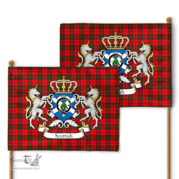 Scottish Grant Clan Badge Tartan Coat of Arm Garden Flag - Tartan Plaid Flags Scottish Plaid Tartan Plaid - ScotsTee - scotstee.com