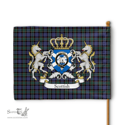 Scottish Fletcher Clan Badge Tartan Coat of Arm Garden Flag - Tartan Plaid Flags Scottish Plaid Tartan Plaid - ScotsTee - scotstee.com