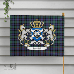 Scottish Fletcher Clan Badge Tartan Coat of Arm Garden Flag - Tartan Plaid Flags Scottish Plaid Tartan Plaid - ScotsTee - scotstee.com