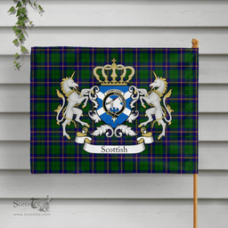 Scottish Carmichael Clan Badge Tartan Coat of Arm Garden Flag - Tartan Plaid Flags Scottish Plaid Tartan Plaid - ScotsTee - scotstee.com