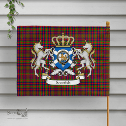 Scottish Gow Clan Badge Tartan Coat of Arm Garden Flag - Tartan Plaid Flags Scottish Plaid Tartan Plaid - ScotsTee - scotstee.com