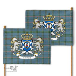 Scottish Clelland Clan Badge Tartan Coat of Arm Garden Flag - Tartan Plaid Flags Scottish Plaid Tartan Plaid - ScotsTee - scotstee.com
