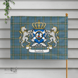 Scottish Clelland Clan Badge Tartan Coat of Arm Garden Flag - Tartan Plaid Flags Scottish Plaid Tartan Plaid - ScotsTee - scotstee.com