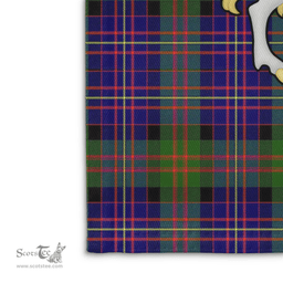 Scottish Chalmers Balnacraig Clan Badge Tartan Coat of Arm Garden Flag - Tartan Plaid Flags Scottish Plaid Tartan Plaid - ScotsTee - scotstee.com