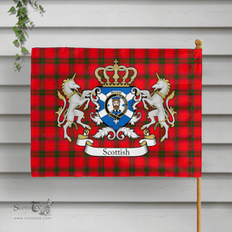 Scottish Macnab Clan Badge Tartan Coat of Arm Garden Flag - Tartan Plaid Flags Scottish Plaid Tartan Plaid - ScotsTee - scotstee.com