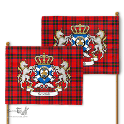 Scottish Macgillivray Clan Badge Tartan Coat of Arm Garden Flag - Tartan Plaid Flags Scottish Plaid Tartan Plaid - ScotsTee - scotstee.com