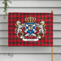Scottish Drummond Clan Badge Tartan Coat of Arm Garden Flag - Tartan Plaid Flags Scottish Plaid Tartan Plaid - ScotsTee - scotstee.com