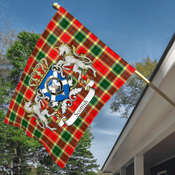 Scottish Gibson Clan Badge Tartan Coat of Arm Garden Flag - Tartan Plaid Flags Scottish Plaid Tartan Plaid - ScotsTee - scotstee.com