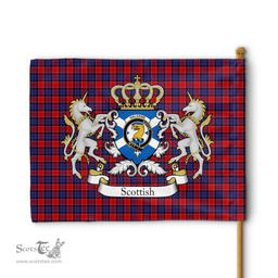 Scottish Haldane Clan Badge Tartan Coat of Arm Garden Flag - Tartan Plaid Flags Scottish Plaid Tartan Plaid - ScotsTee - scotstee.com