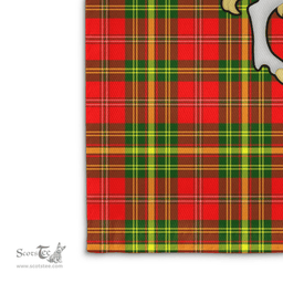 Scottish Leask Clan Badge Tartan Coat of Arm Garden Flag - Tartan Plaid Flags Scottish Plaid Tartan Plaid - ScotsTee - scotstee.com