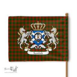 Scottish Menzies Clan Badge Tartan Coat of Arm Garden Flag - Tartan Plaid Flags Scottish Plaid Tartan Plaid - ScotsTee - scotstee.com