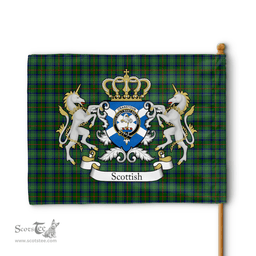 Scottish Cranstoun Clan Badge Tartan Coat of Arm Garden Flag - Tartan Plaid Flags Scottish Plaid Tartan Plaid - ScotsTee - scotstee.com