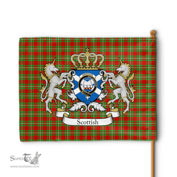 Scottish Grierson Clan Badge Tartan Coat of Arm Garden Flag - Tartan Plaid Flags Scottish Plaid Tartan Plaid - ScotsTee - scotstee.com