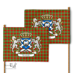 Scottish Grierson Clan Badge Tartan Coat of Arm Garden Flag - Tartan Plaid Flags Scottish Plaid Tartan Plaid - ScotsTee - scotstee.com