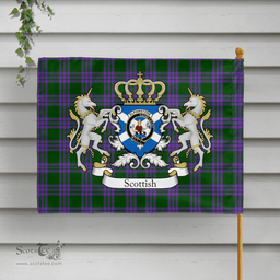 Scottish Elphinstone Clan Badge Tartan Coat of Arm Garden Flag - Tartan Plaid Flags Scottish Plaid Tartan Plaid - ScotsTee - scotstee.com