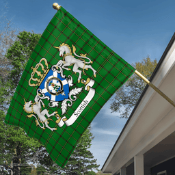 Scottish Don Clan Badge Tartan Coat of Arm Garden Flag - Tartan Plaid Flags Scottish Plaid Tartan Plaid - ScotsTee - scotstee.com