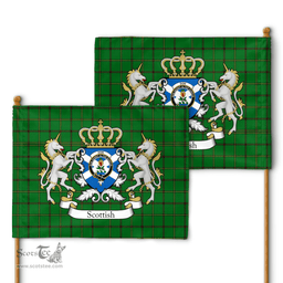 Scottish Don Clan Badge Tartan Coat of Arm Garden Flag - Tartan Plaid Flags Scottish Plaid Tartan Plaid - ScotsTee - scotstee.com