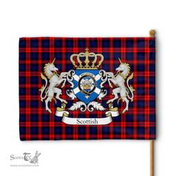 Scottish Maclachlan Clan Badge Tartan Coat of Arm Garden Flag - Tartan Plaid Flags Scottish Plaid Tartan Plaid - ScotsTee - scotstee.com
