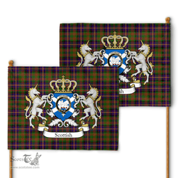 Scottish Cochrane Clan Badge Tartan Coat of Arm Garden Flag - Tartan Plaid Flags Scottish Plaid Tartan Plaid - ScotsTee - scotstee.com