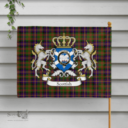 Scottish Cochrane Clan Badge Tartan Coat of Arm Garden Flag - Tartan Plaid Flags Scottish Plaid Tartan Plaid - ScotsTee - scotstee.com