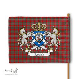 Scottish Macbain Clan Badge Tartan Coat of Arm Garden Flag - Tartan Plaid Flags Scottish Plaid Tartan Plaid - ScotsTee - scotstee.com