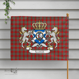 Scottish Macbain Clan Badge Tartan Coat of Arm Garden Flag - Tartan Plaid Flags Scottish Plaid Tartan Plaid - ScotsTee - scotstee.com