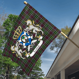 Scottish Crosbie Clan Badge Tartan Coat of Arm Garden Flag - Tartan Plaid Flags Scottish Plaid Tartan Plaid - ScotsTee - scotstee.com