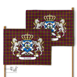 Scottish Gow Of Skeoch Clan Badge Tartan Coat of Arm Garden Flag - Tartan Plaid Flags Scottish Plaid Tartan Plaid - ScotsTee - scotstee.com