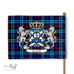 Scottish Maccorquodale Clan Badge Tartan Coat of Arm Garden Flag - Tartan Plaid Flags Scottish Plaid Tartan Plaid - ScotsTee - scotstee.com