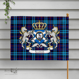 Scottish Maccorquodale Clan Badge Tartan Coat of Arm Garden Flag - Tartan Plaid Flags Scottish Plaid Tartan Plaid - ScotsTee - scotstee.com