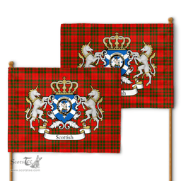 Scottish Livingstone Clan Badge Tartan Coat of Arm Garden Flag - Tartan Plaid Flags Scottish Plaid Tartan Plaid - ScotsTee - scotstee.com