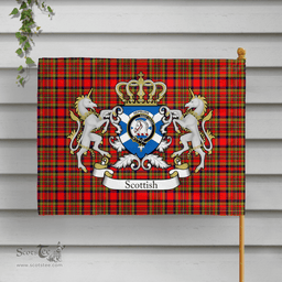Scottish Hepburn Clan Badge Tartan Coat of Arm Garden Flag - Tartan Plaid Flags Scottish Plaid Tartan Plaid - ScotsTee - scotstee.com