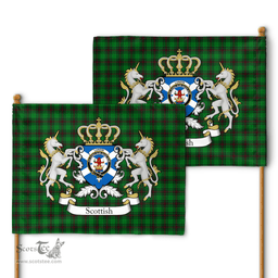 Scottish Lundin Clan Badge Tartan Coat of Arm Garden Flag - Tartan Plaid Flags Scottish Plaid Tartan Plaid - ScotsTee - scotstee.com