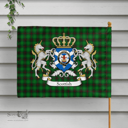 Scottish Lundin Clan Badge Tartan Coat of Arm Garden Flag - Tartan Plaid Flags Scottish Plaid Tartan Plaid - ScotsTee - scotstee.com