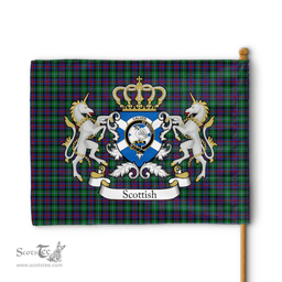 Scottish Calder Calder-campbell Clan Badge Tartan Coat of Arm Garden Flag - Tartan Plaid Flags Scottish Plaid Tartan Plaid - ScotsTee - scotstee.com
