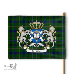 Scottish Henderson Clan Badge Tartan Coat of Arm Garden Flag - Tartan Plaid Flags Scottish Plaid Tartan Plaid - ScotsTee - scotstee.com