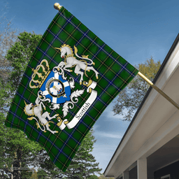 Scottish Henderson Clan Badge Tartan Coat of Arm Garden Flag - Tartan Plaid Flags Scottish Plaid Tartan Plaid - ScotsTee - scotstee.com