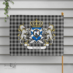 Scottish Glen Clan Badge Tartan Coat of Arm Garden Flag - Tartan Plaid Flags Scottish Plaid Tartan Plaid - ScotsTee - scotstee.com